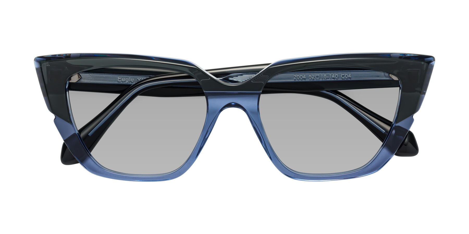 Folded Front of Eagle in Dark Green-Blue with Light Gray Tinted Lenses