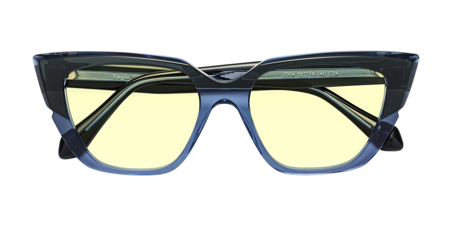 Folded Front of Eagle in Dark Green-Blue with Light Yellow Tinted Lenses