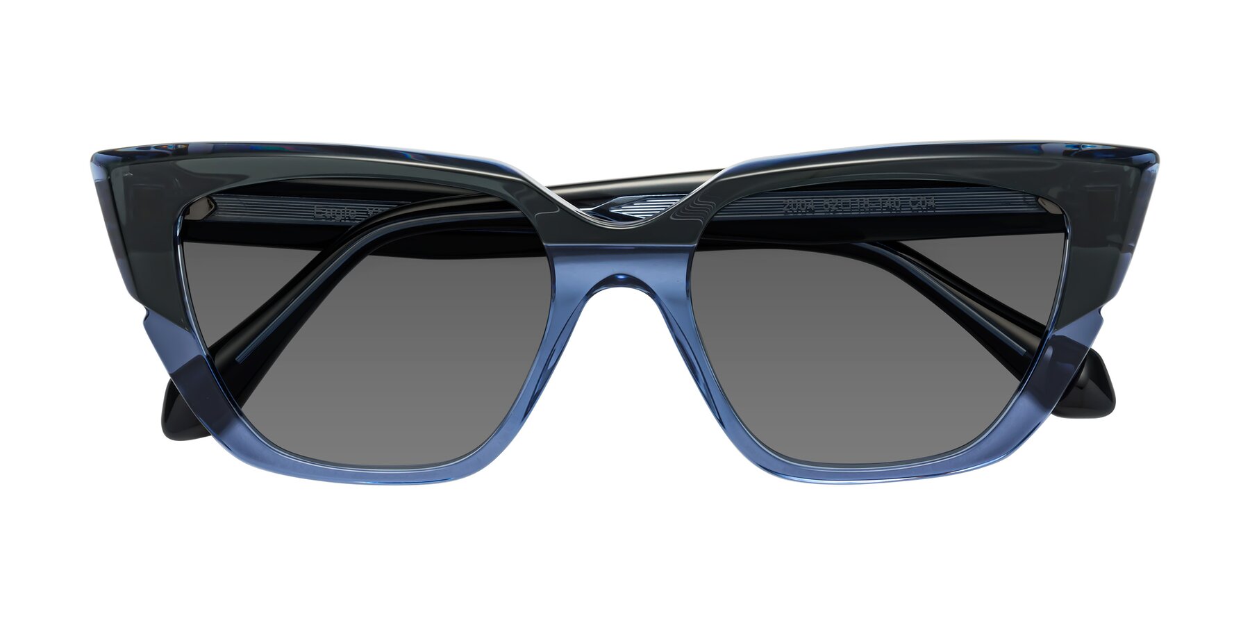 Folded Front of Eagle in Dark Green-Blue with Medium Gray Tinted Lenses