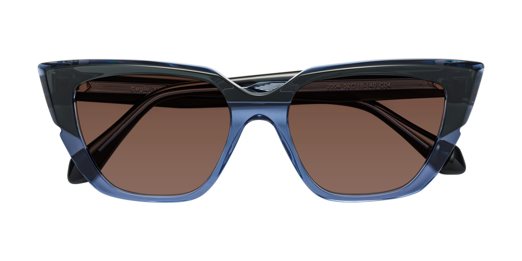 Folded Front of Eagle in Dark Green-Blue with Brown Tinted Lenses