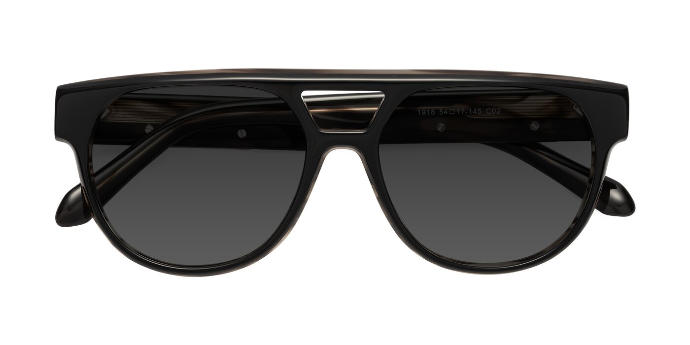 Lyon - Black/Brown Tinted Sunglasses