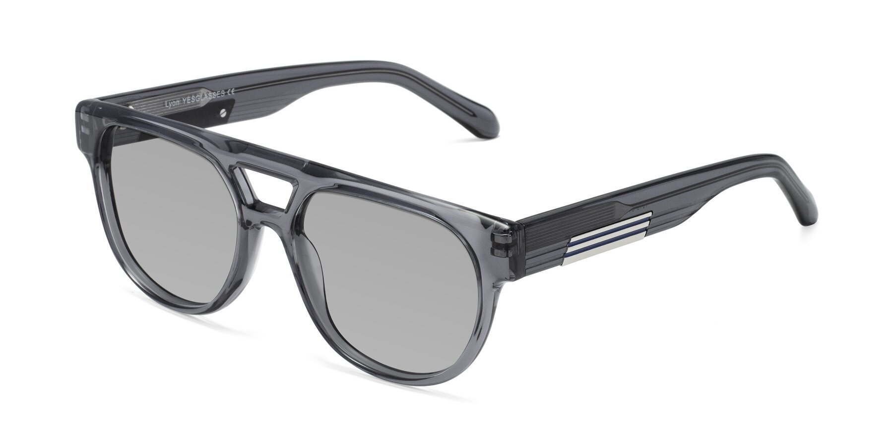 Angle of Lyon in Dim Gray with Light Gray Tinted Lenses