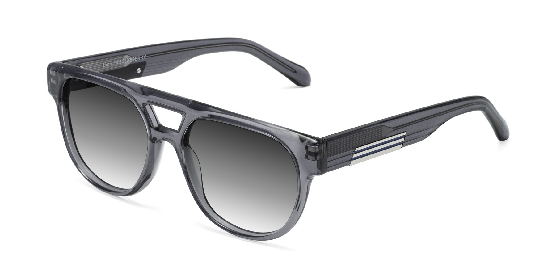 Angle of Lyon in Dim Gray with Gray Gradient Lenses