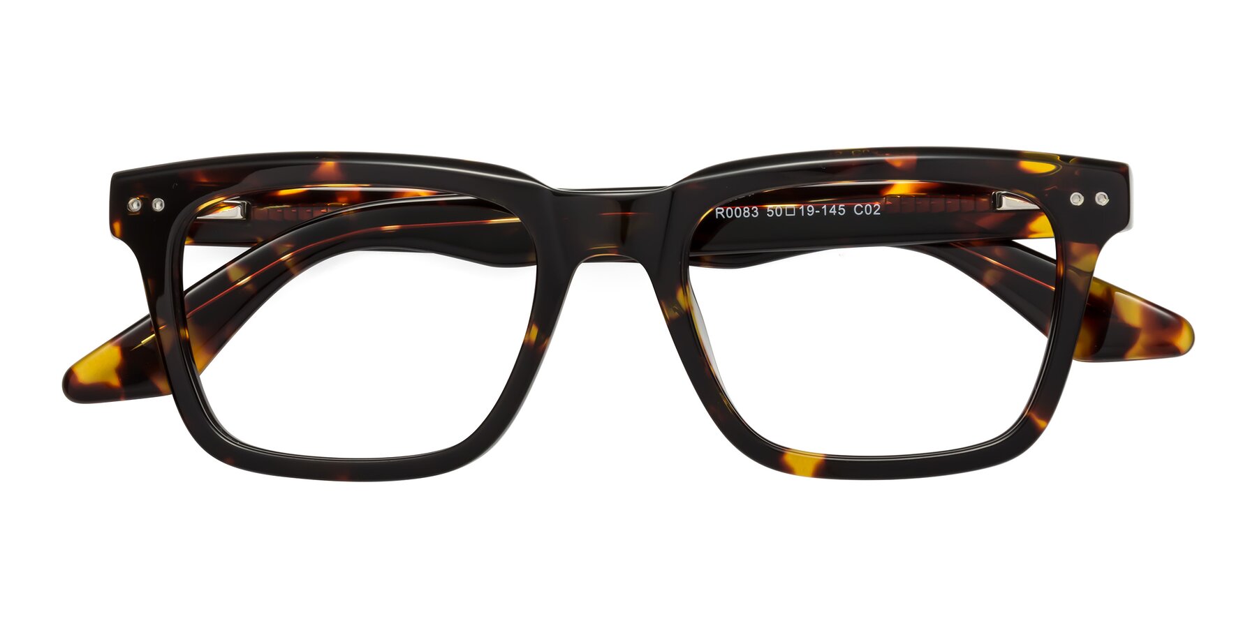 Folded Front of Martia in Tortoise with Clear Blue Light Blocking Lenses