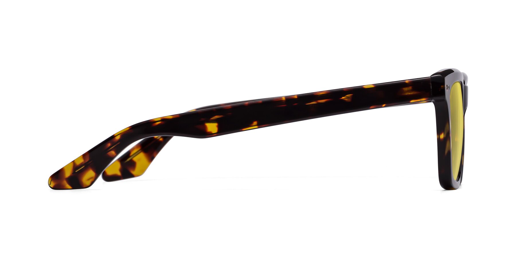 Side of Martia in Tortoise with Medium Yellow Tinted Lenses