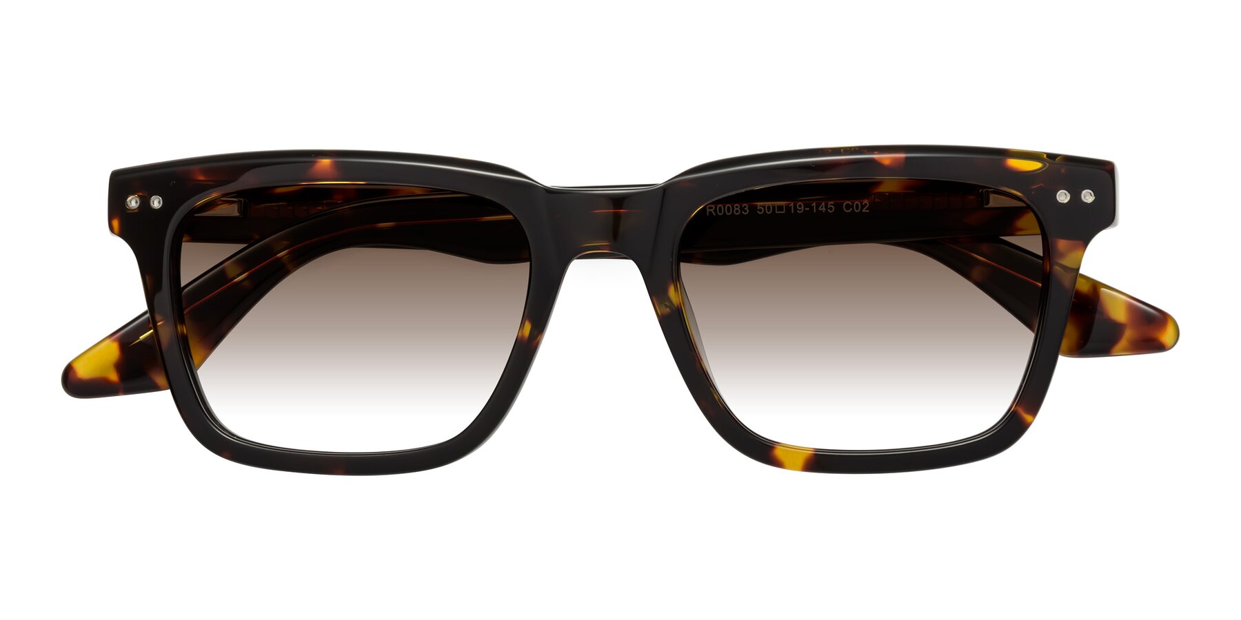 Folded Front of Martia in Tortoise with Brown Gradient Lenses