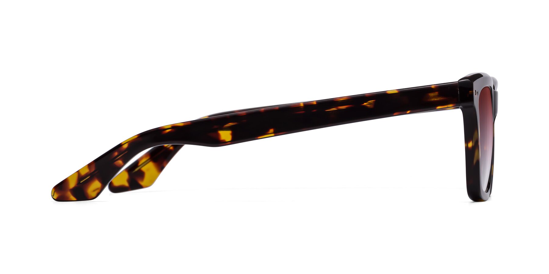 Side of Martia in Tortoise with Garnet Gradient Lenses