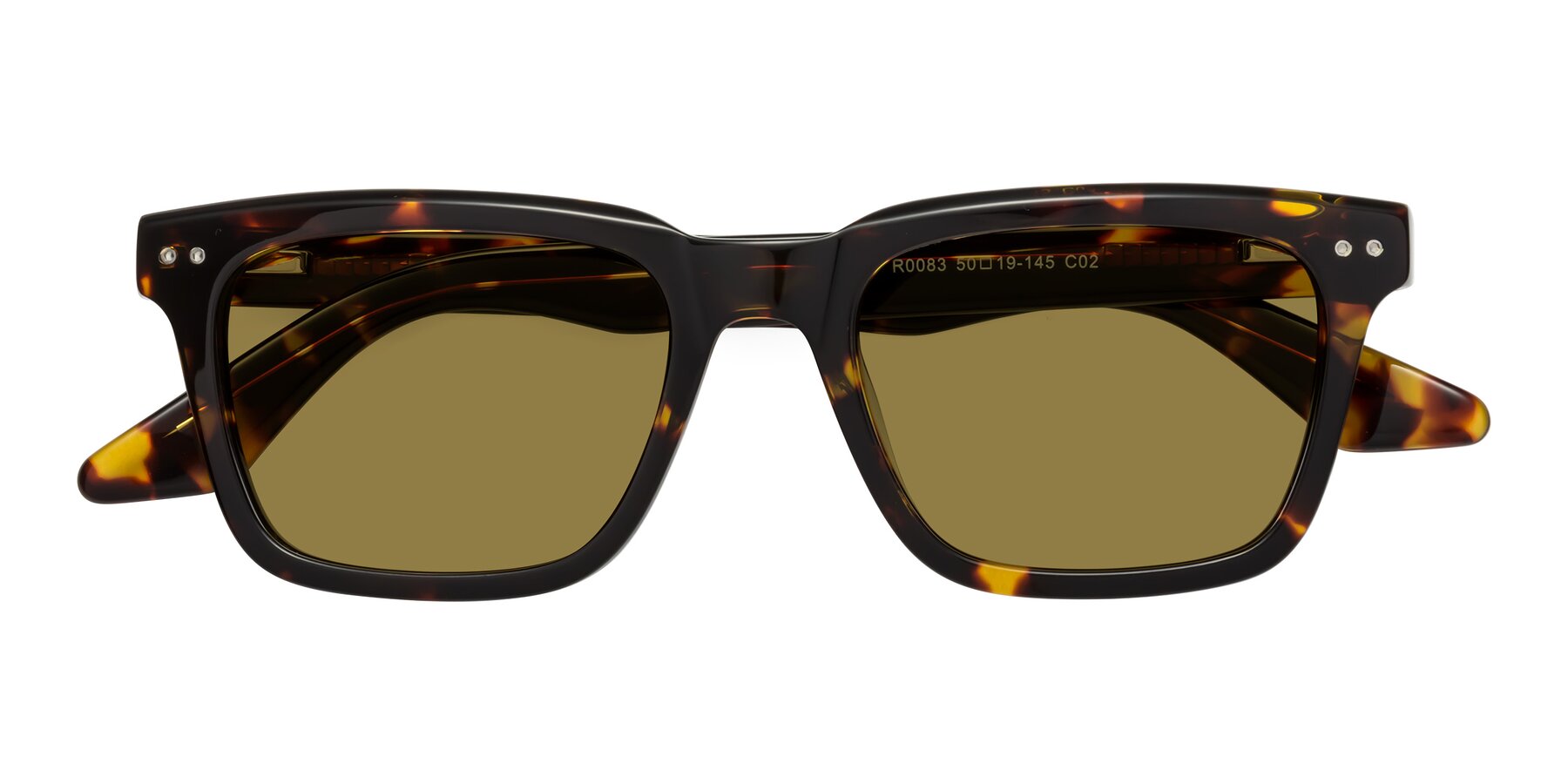 Folded Front of Martia in Tortoise with Brown Polarized Lenses