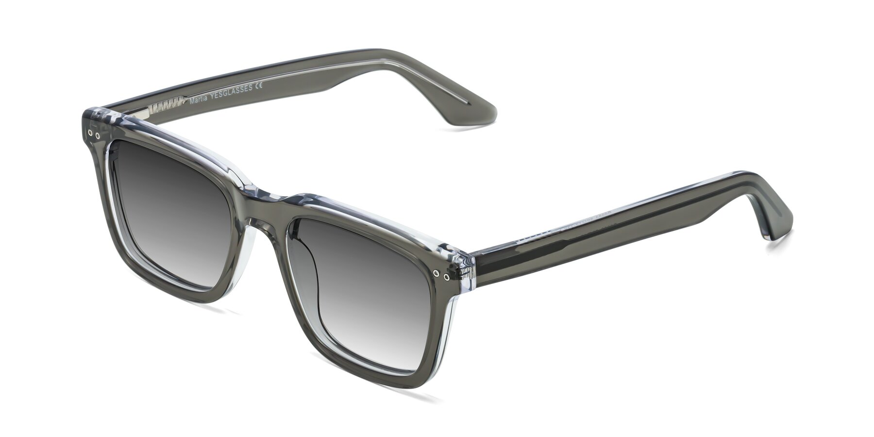 Angle of Martia in Gray-Clear with Gray Gradient Lenses
