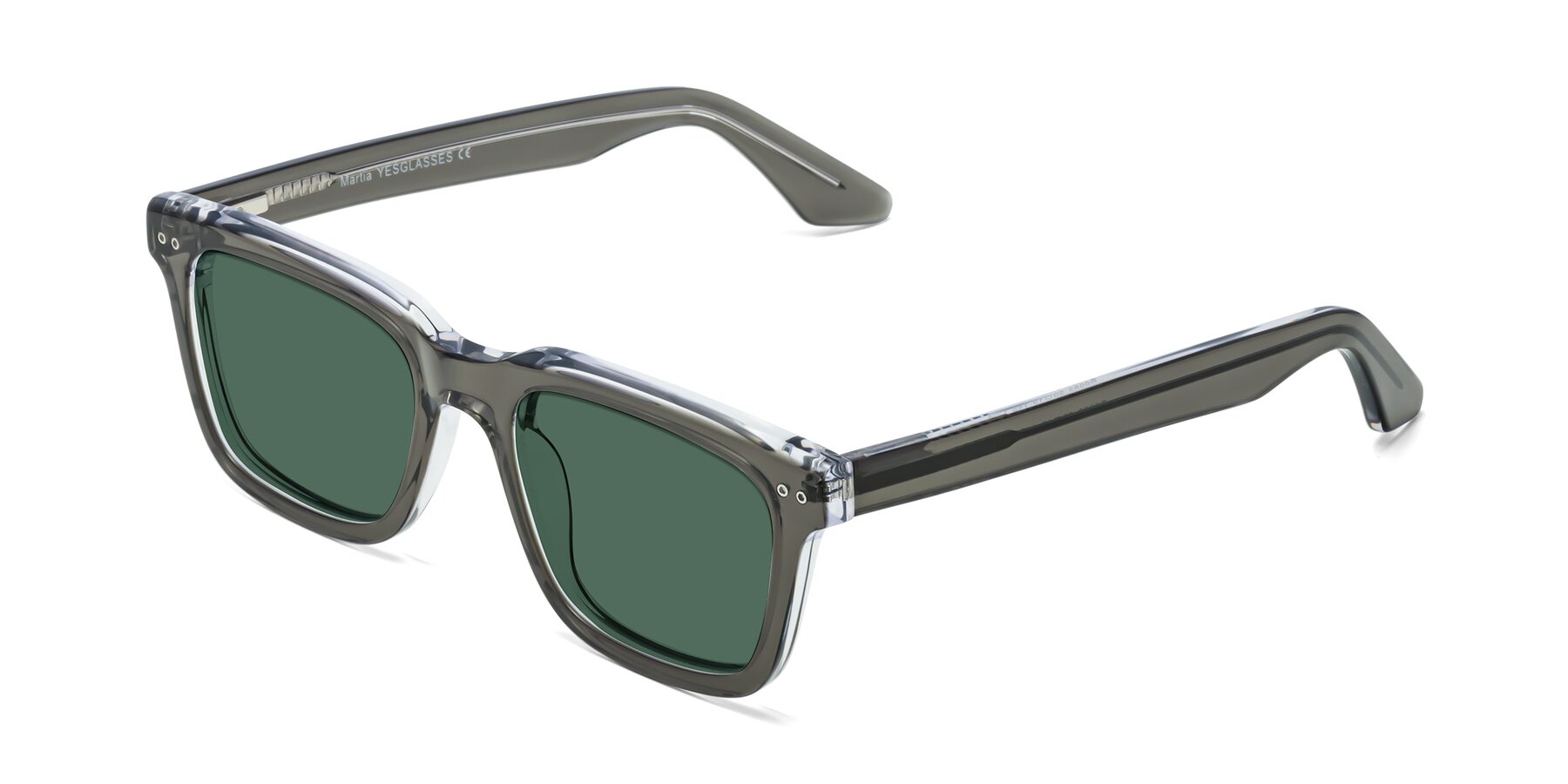 Angle of Martia in Gray-Clear with Green Polarized Lenses