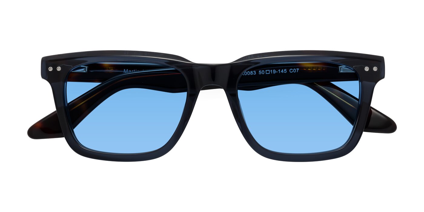 Martia - Deep Blue/Tortoise Tinted Sunglasses