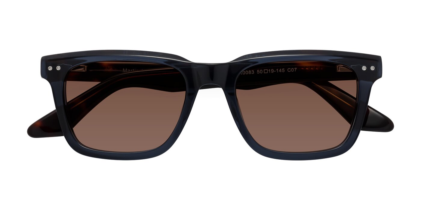 Martia - Deep Blue/Tortoise Tinted Sunglasses