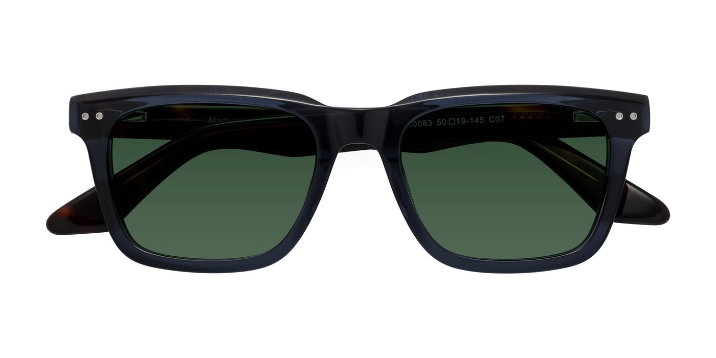 Martia - Deep Blue/Tortoise Tinted Sunglasses