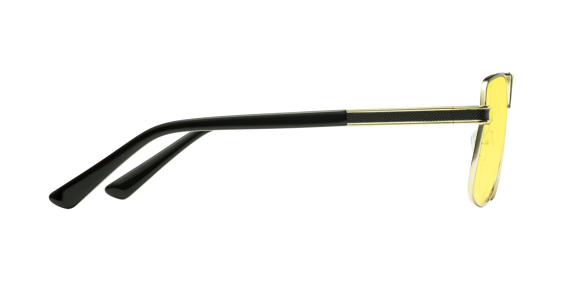 Side of Turkey in Black-Gold with Medium Yellow Tinted Lenses