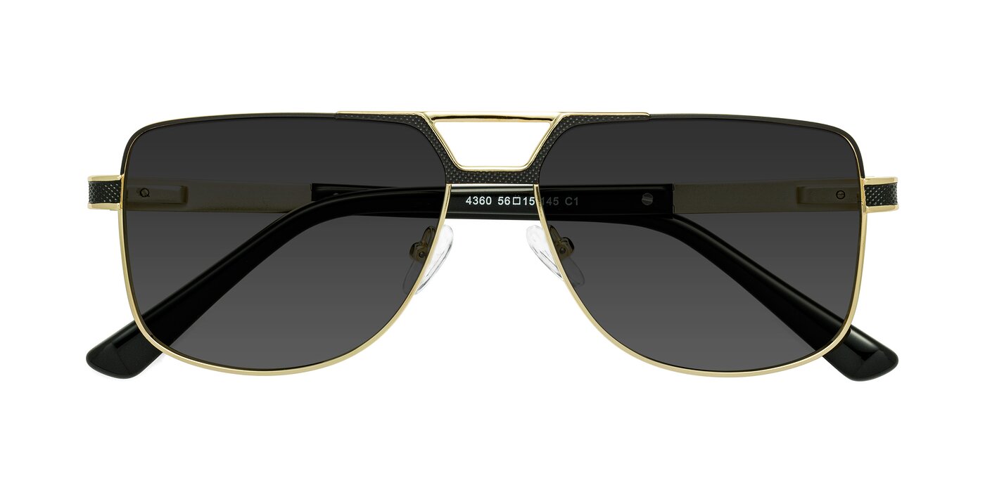 Turkey - Black / Gold Tinted Sunglasses