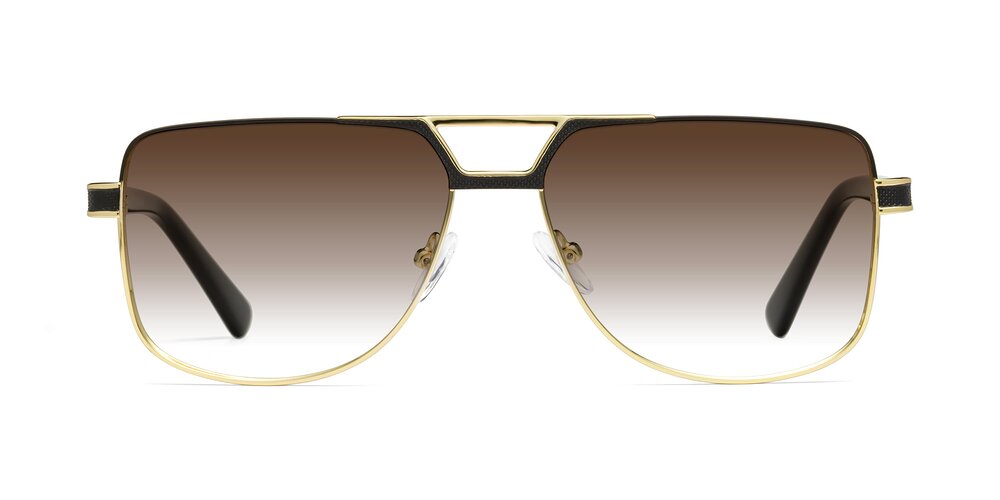 Turkey - Black/Gold Gradient Sunglasses