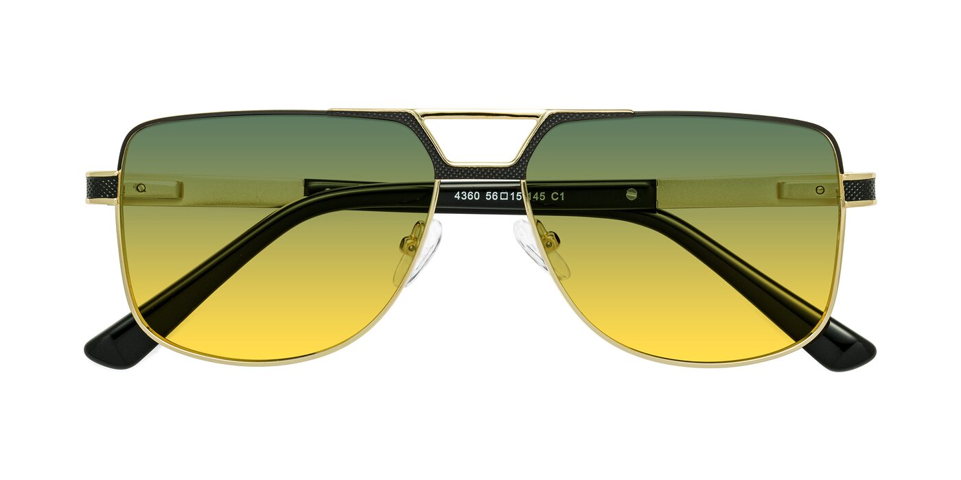 Turkey - Black / Gold Gradient Sunglasses