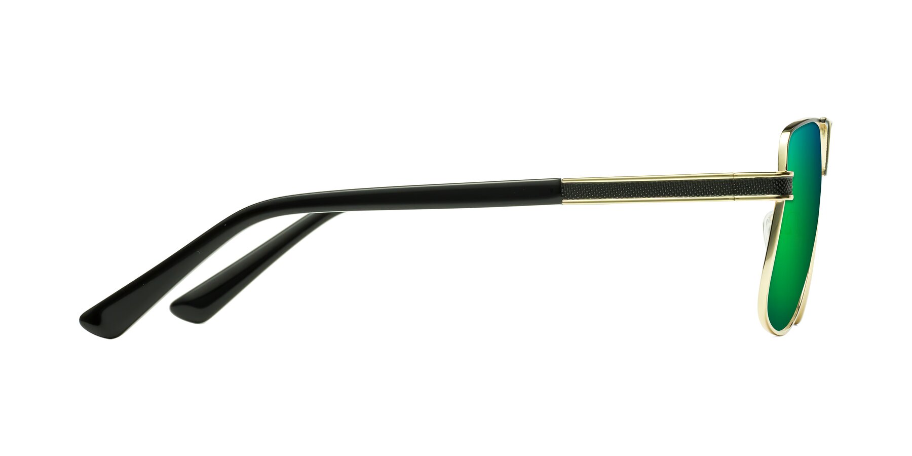 Side of Turkey in Black-Gold with Green Mirrored Lenses