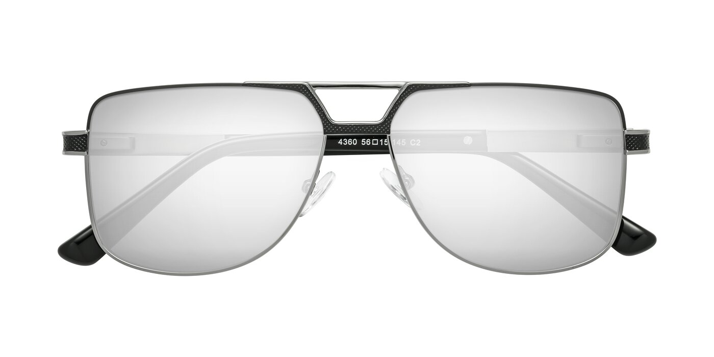 Turkey - Black / Gunmetal Flash Mirrored Sunglasses