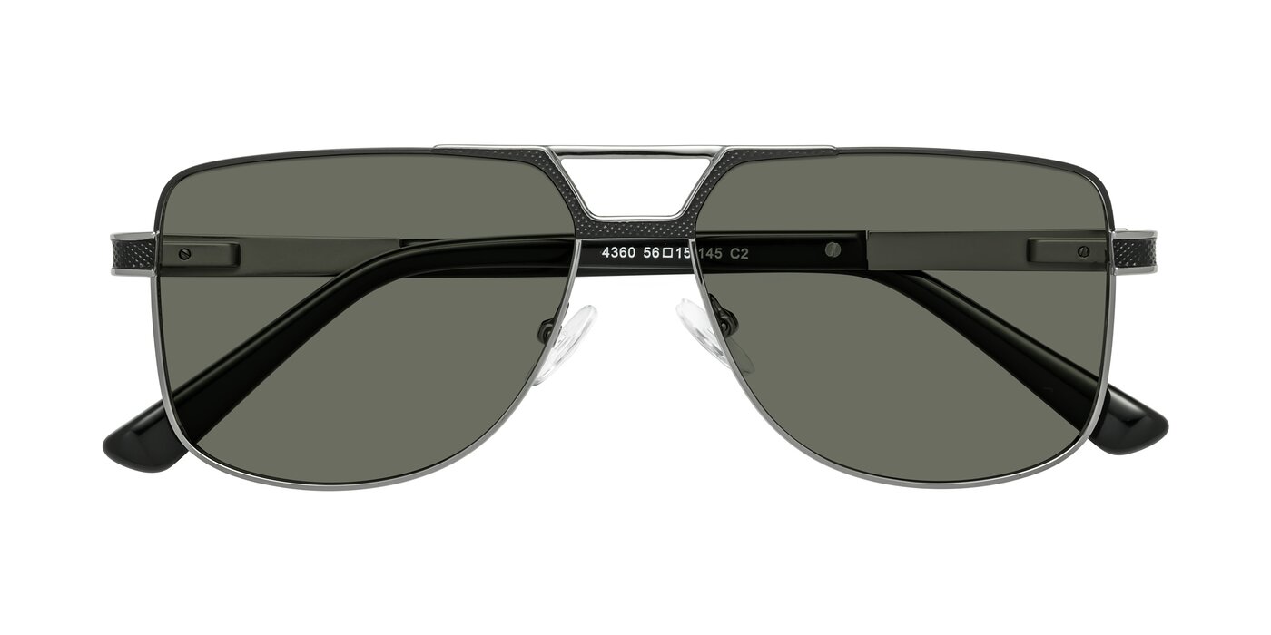 Turkey - Black / Gunmetal Polarized Sunglasses