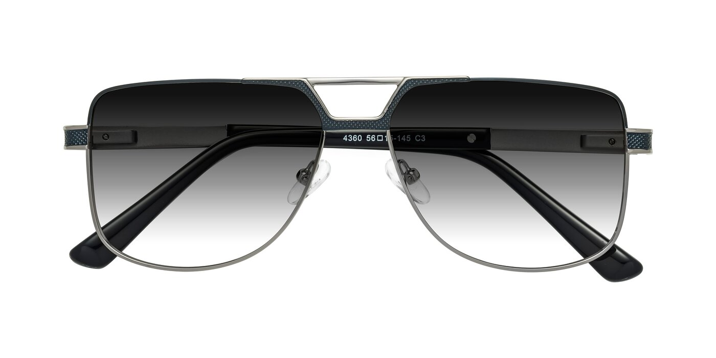 Turkey - Blue/Gunmetal Gradient Sunglasses