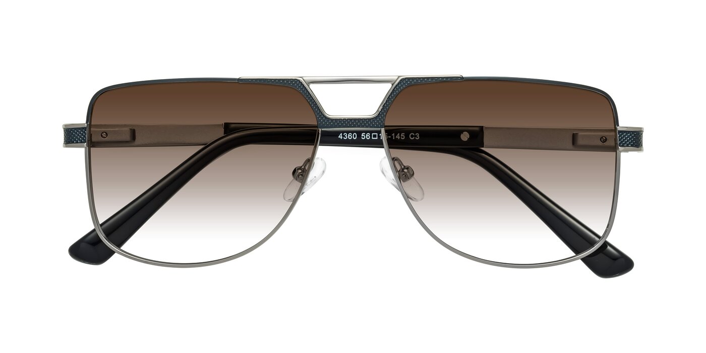Turkey - Blue/Gunmetal Gradient Sunglasses