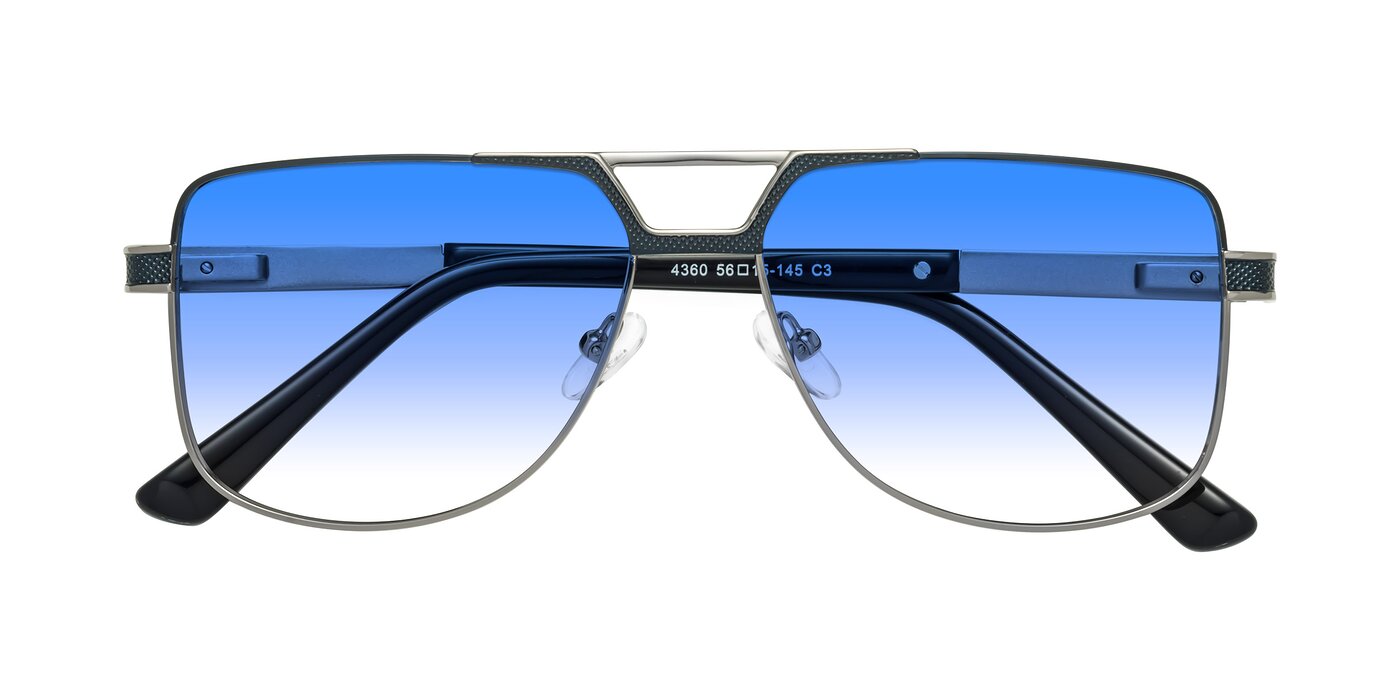 Turkey - Blue / Gunmetal Gradient Sunglasses