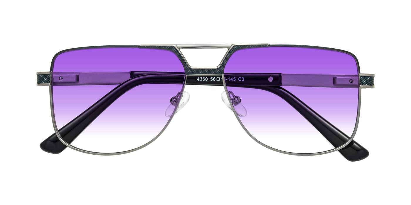 Turkey - Blue/Gunmetal Gradient Sunglasses