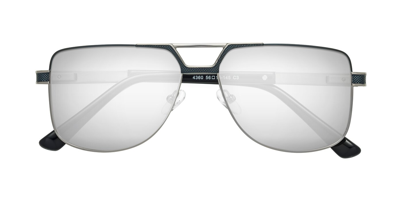 Turkey - Blue/Gunmetal Flash Mirrored Sunglasses