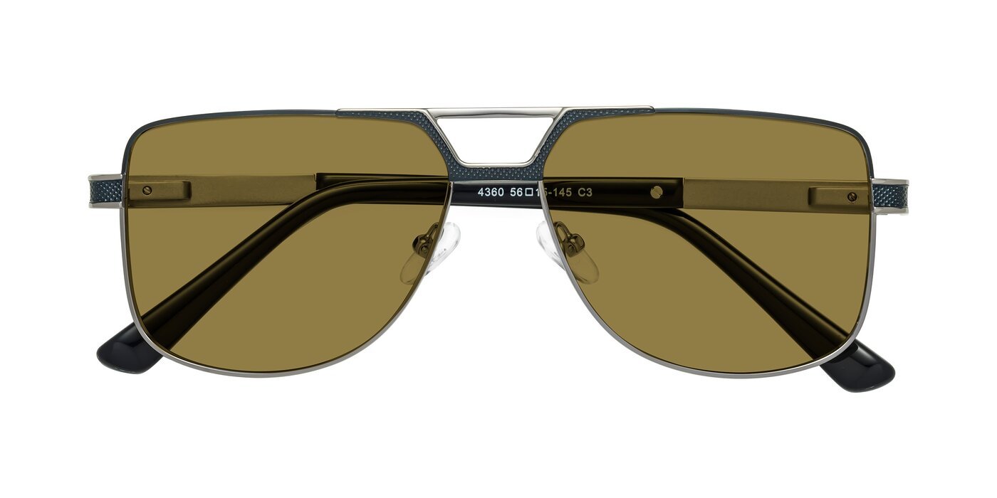 Turkey - Blue/Gunmetal Polarized Sunglasses