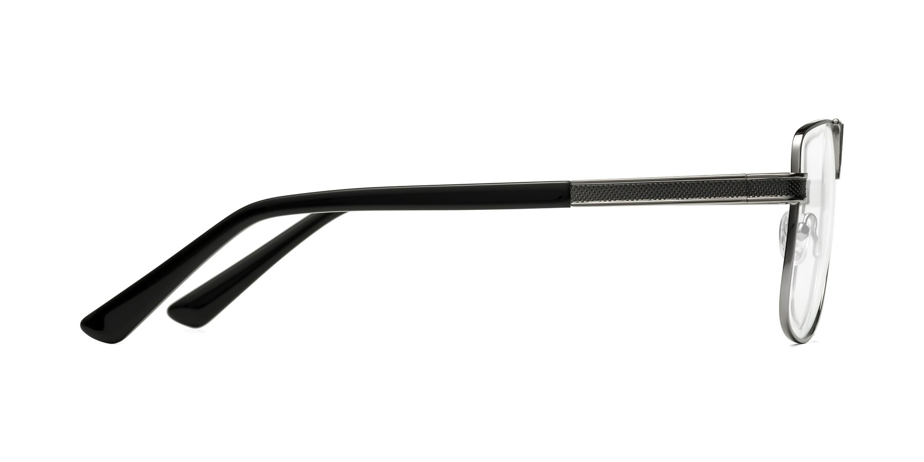 Side of Turkey in Gray-Gunmetal with Clear Eyeglass Lenses
