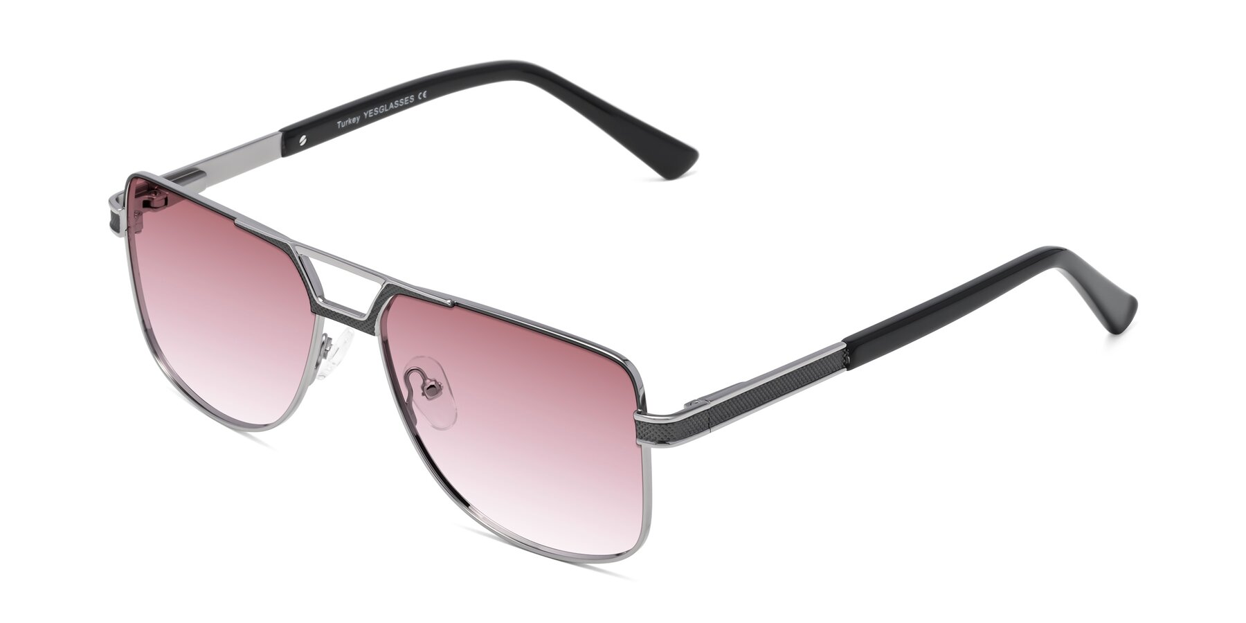 Angle of Turkey in Gray-Gunmetal with Garnet Gradient Lenses