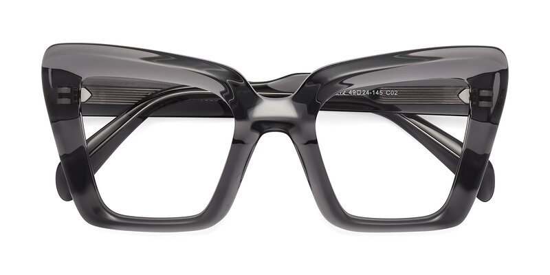 Swan - Transparent Gray Eyeglasses