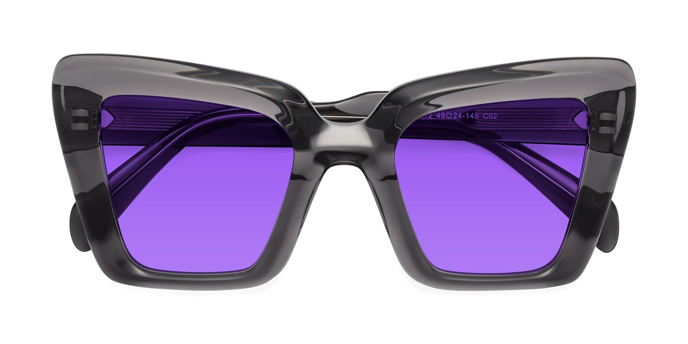 Swan - Transparent Gray Tinted Sunglasses