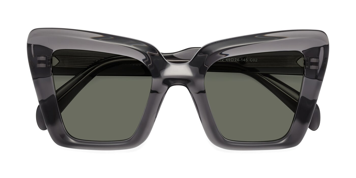 Swan - Transparent Gray Polarized Sunglasses