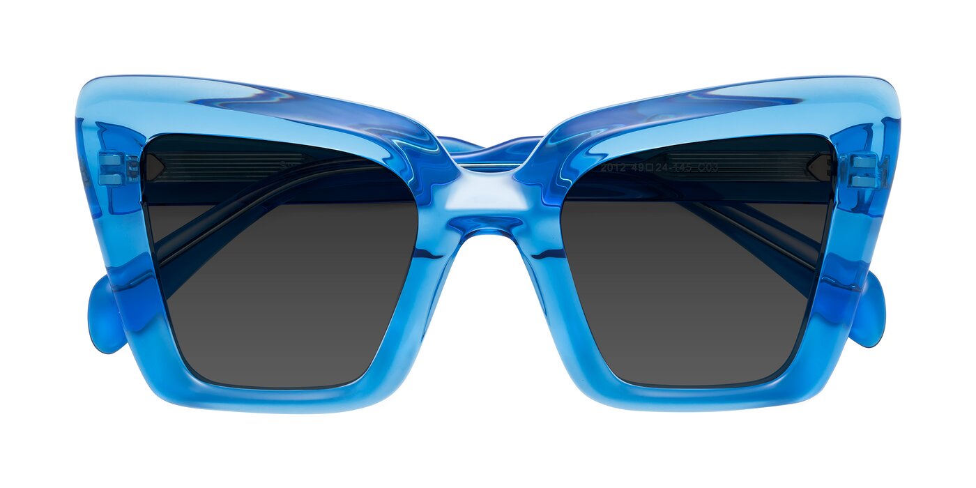Swan - Crystal Blue Tinted Sunglasses