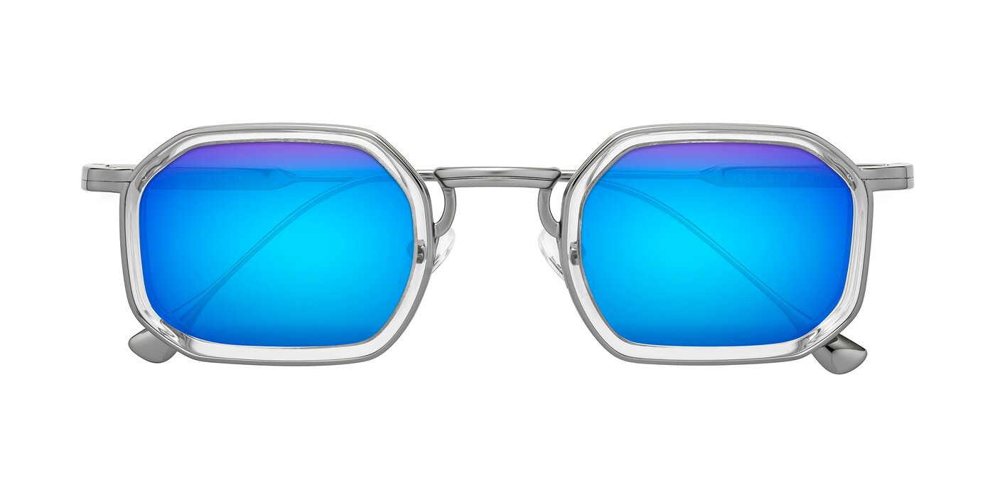 Fresh - Clear/Silver Flash Mirrored Sunglasses
