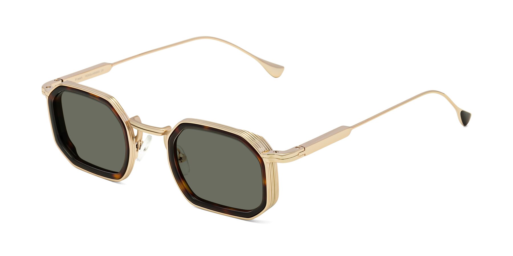 Angle of Fresh in Tortoise-Gold with Gray Polarized Lenses