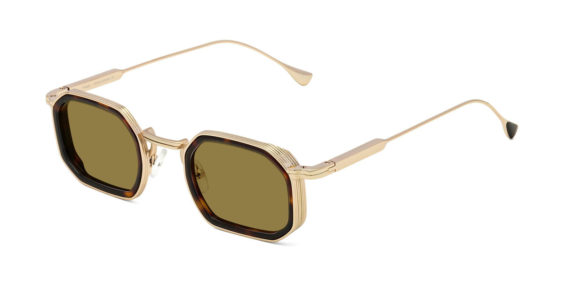 Angle of Fresh in Tortoise-Gold with Brown Polarized Lenses