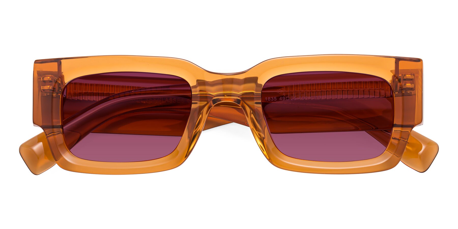 Folded Front of Kirn in Maple Syrup with Wine Tinted Lenses