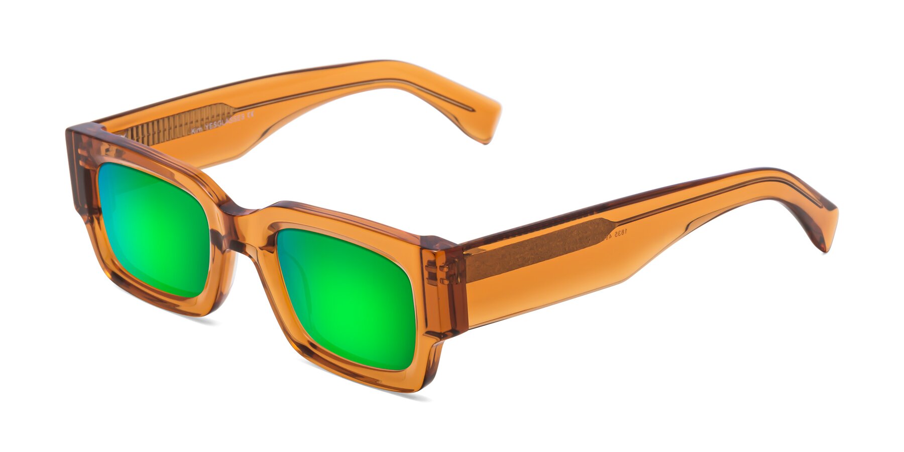 Angle of Kirn in Maple Syrup with Green Mirrored Lenses