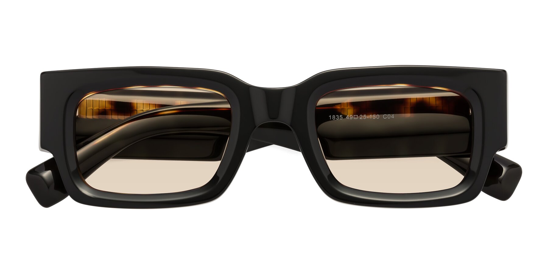 Folded Front of Kirn in Tortoise with Light Brown Tinted Lenses