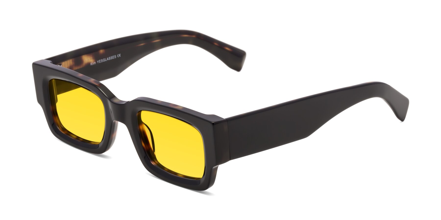 Angle of Kirn in Tortoise with Yellow Tinted Lenses