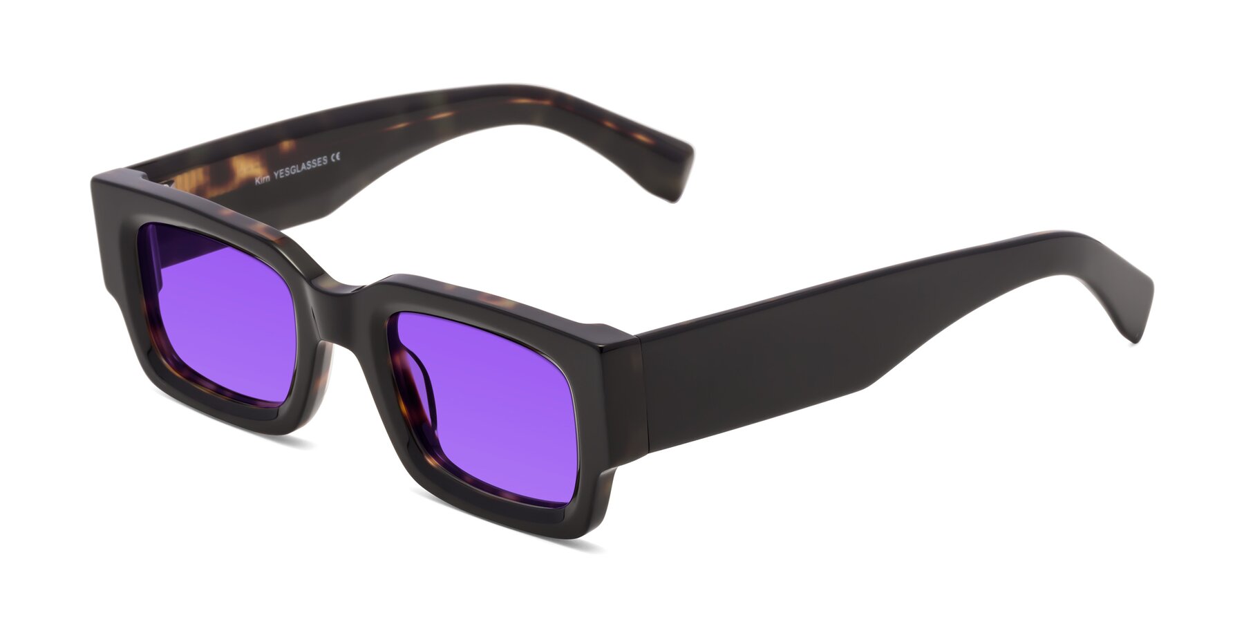 Angle of Kirn in Tortoise with Purple Tinted Lenses