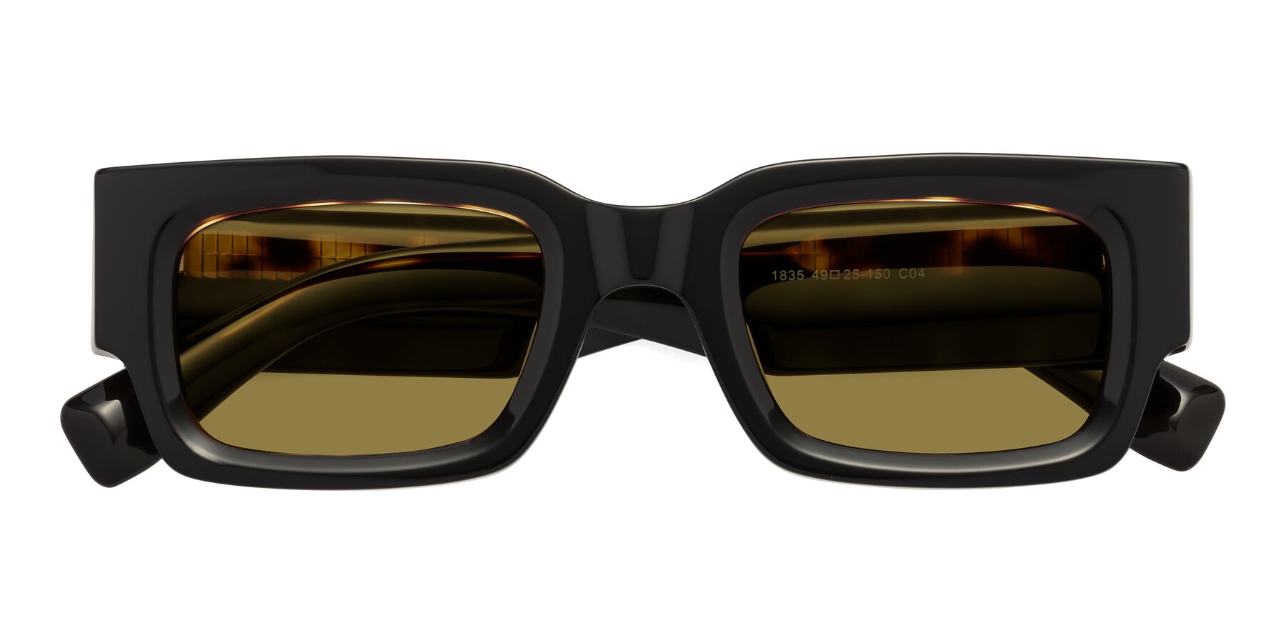 Folded Front of Kirn in Tortoise with Brown Polarized Lenses