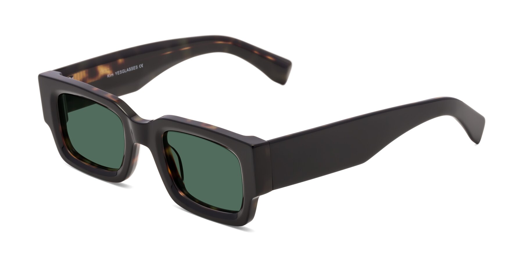 Angle of Kirn in Tortoise with Green Polarized Lenses