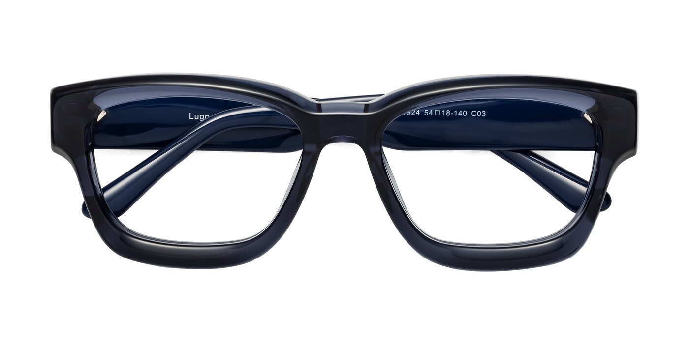 Lugo - Translucent Blue Eyeglasses