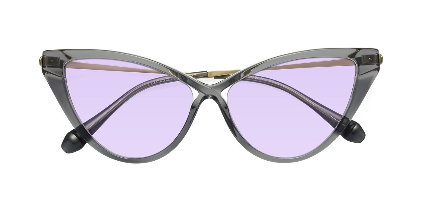 Lucasta - Transparent Gray Tinted Sunglasses