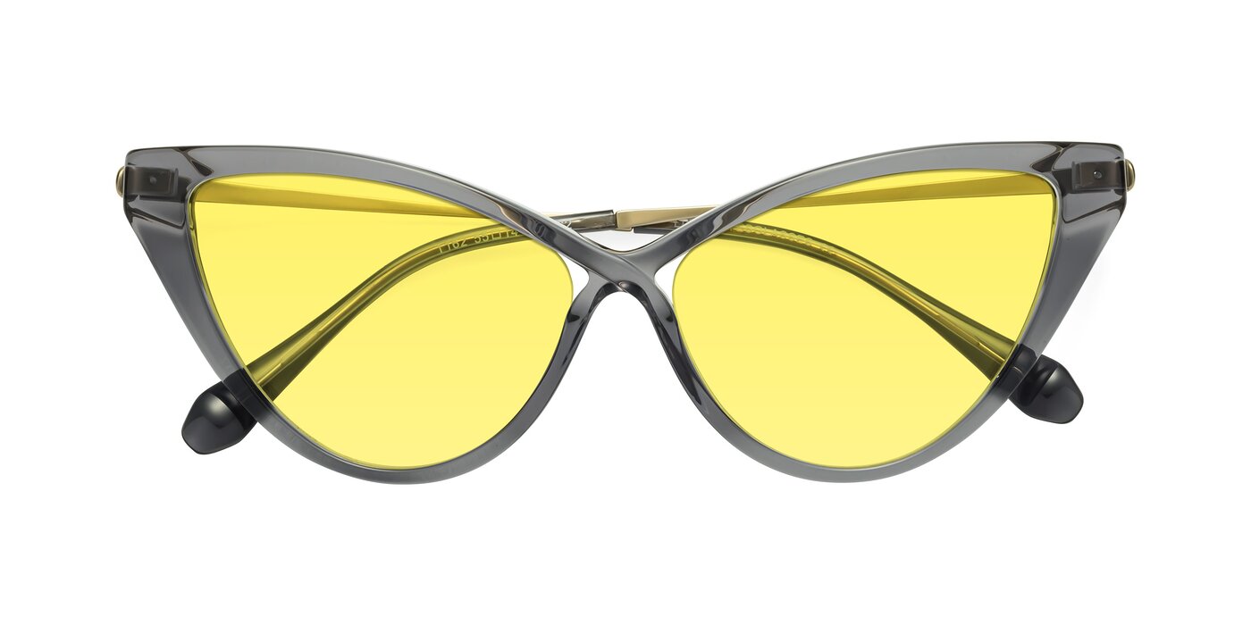 Lucasta - Transparent Gray Tinted Sunglasses