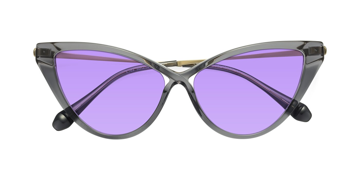 Lucasta - Transparent Gray Tinted Sunglasses